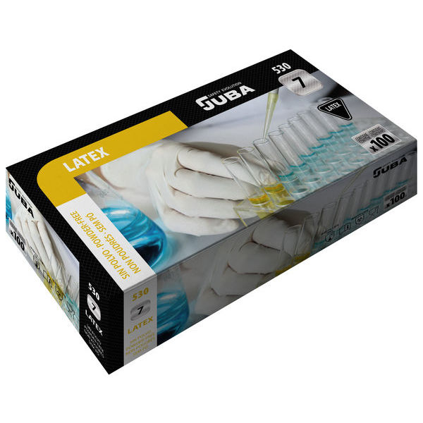 Gants chimie - Usage court LATEX NON POUDRÉS