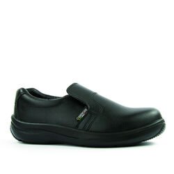 Mocassins de s&eacute;curit&eacute; femme EBANITE S2 SRA NOIR