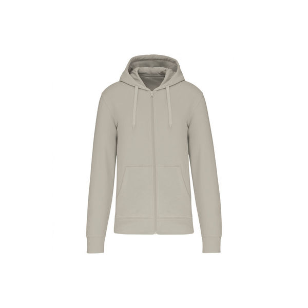 Sweat-shirt full zip &agrave; capuche K4030 CLAY