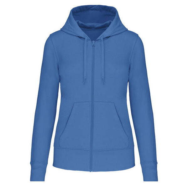 Sweat-shirt full zip &agrave; capuche K4031 LIGHT ROYAL BLUE