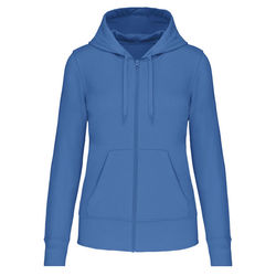 Sweat-shirt full zip &agrave; capuche K4031 LIGHT ROYAL BLUE