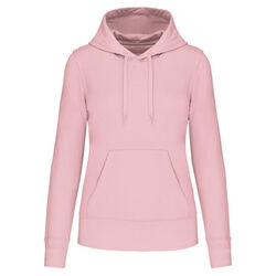 Sweat-shirt &agrave; capuche K4028 PALE PINK