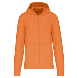 Sweat-shirt full zip &agrave; capuche K4030 LIGHT ORANGE