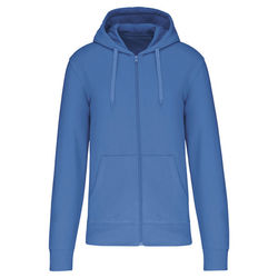 Sweat-shirt full zip &agrave; capuche K4030 LIGHT ROYAL BLUE