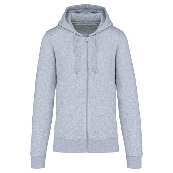 Sweat-shirt full zip &agrave; capuche K4030 SAGE