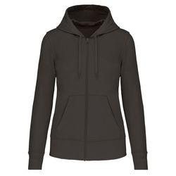 Sweat-shirt full zip &agrave; capuche K4031 DARK GREY