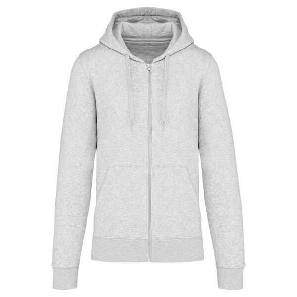 Sweat-shirt full zip &agrave; capuche K4030 ASH HEATHER