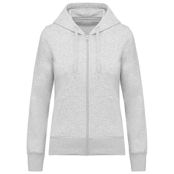 Sweat-shirt full zip &agrave; capuche K4031 ASH HEATHER